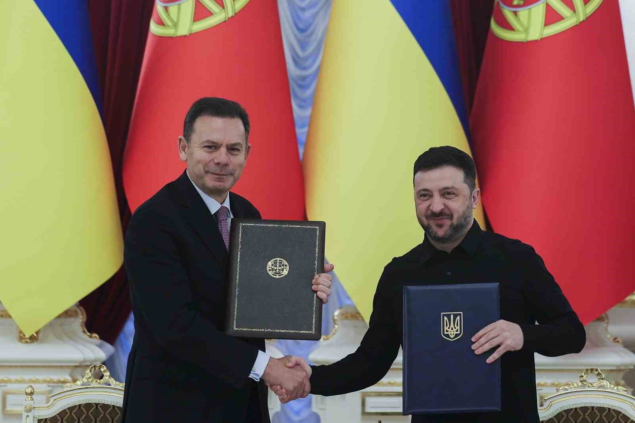 UKRAYNA DEVLET BAŞKANI VLADİMİR ZELENSKİY, PORTEKİZ BAŞBAKANI LUİS MONTENEGRO'NUN UKRAYNA’NIN...