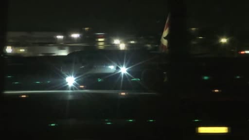 ABD'nin Las Vegas şehrindeki Harry Reid Uluslararası Havalimanı’nda bir yolcu uçağının iniş takımı...