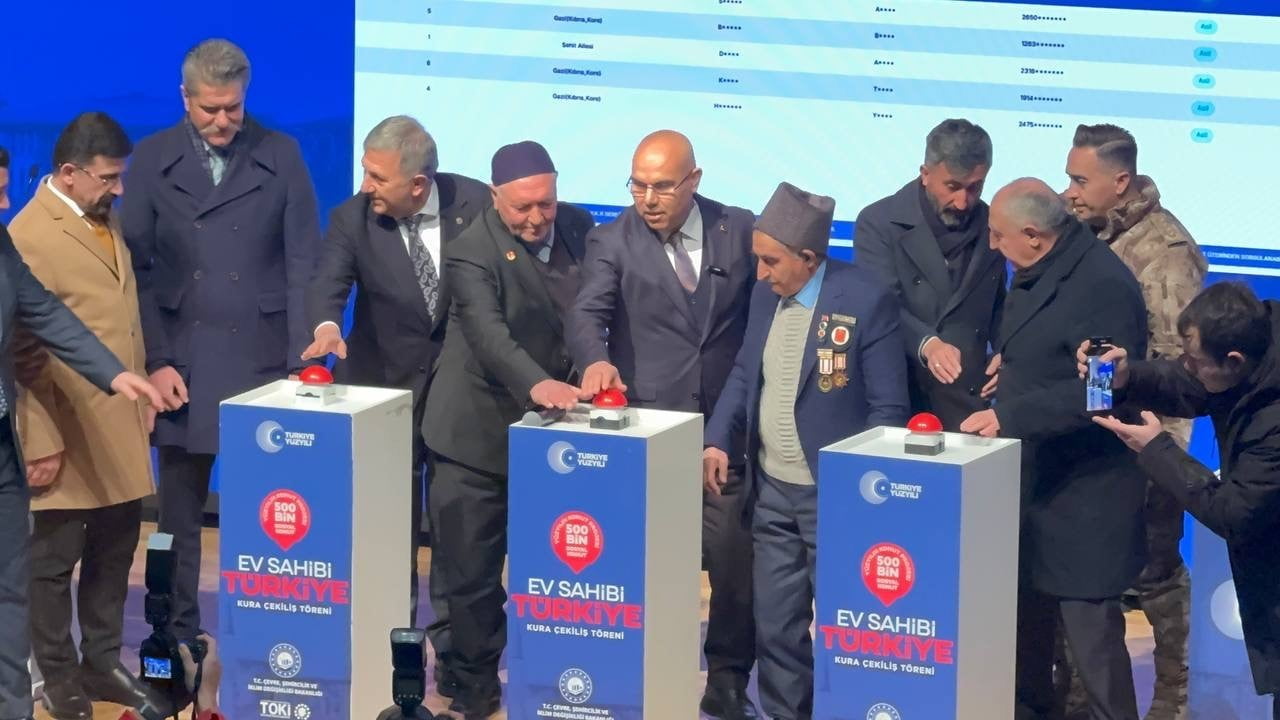 AĞRI'DA YÜZYILIN KONUT PROJESİ KAPSAMINDA İNŞA EDİLECEK 2 BİN 840 SOSYAL KONUT İÇİN NOTER...