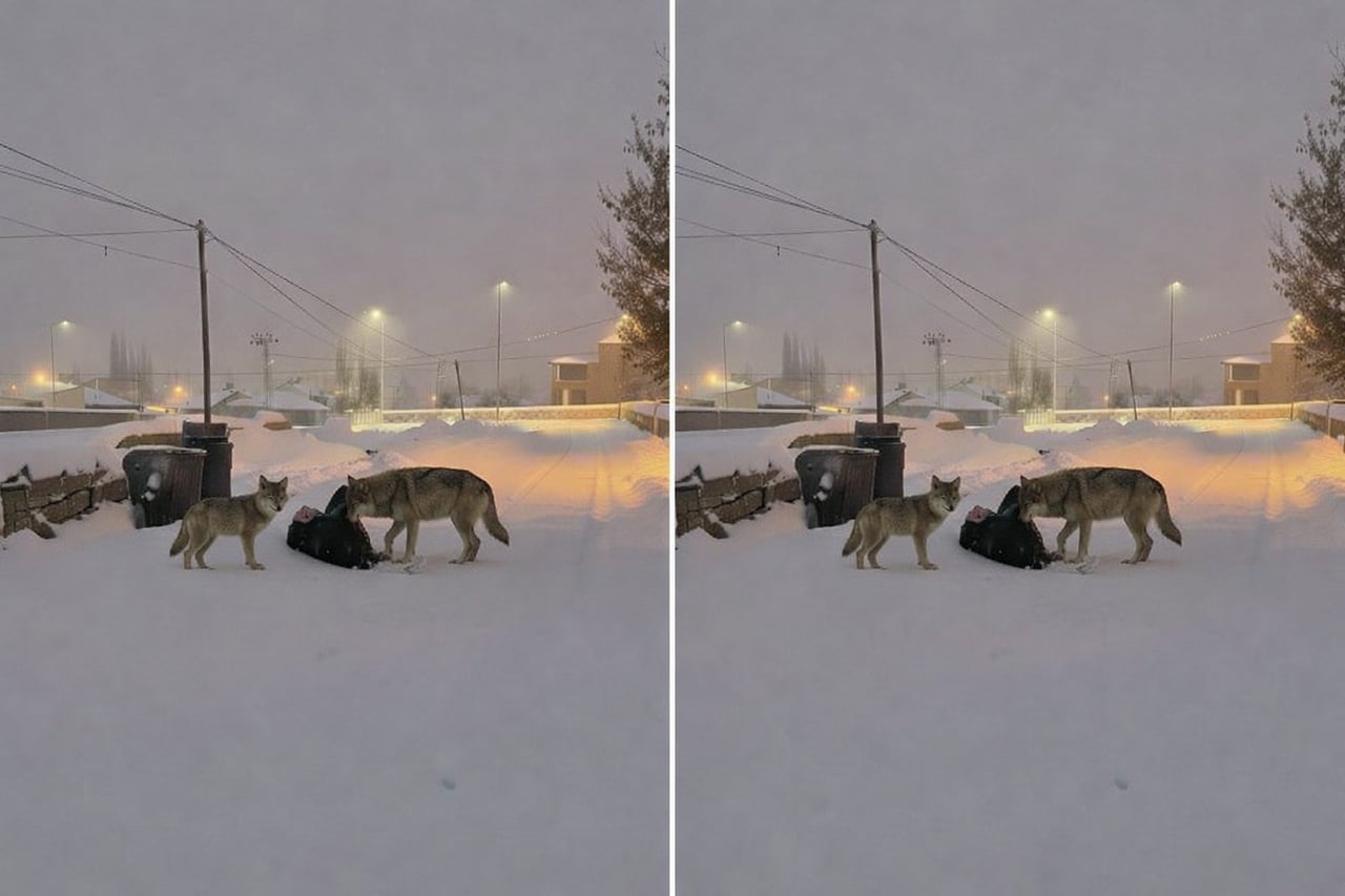 AĞRI'NIN DİYADİN İLÇESİNE BAĞLI ATATÜRK MAHALLESİNDE ETKİLİ OLAN YOĞUN KAR YAĞIŞI VE DONDURUCU...