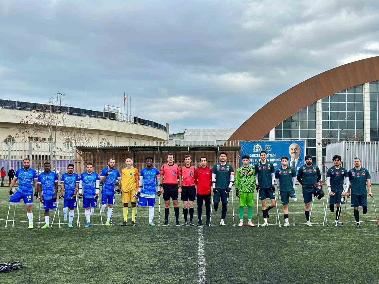 AMPUTE FUTBOL SÜPER LİGİ'NDE MÜCADELE EDEN GEBZE BELEDİYESİ AMPUTE FUTBOL SPOR KULÜBÜ, TSK...