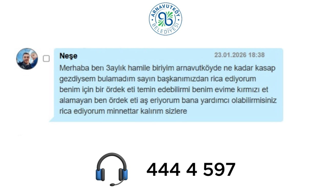 ARNAVUTKÖY’DE 3 AYLIK HAMİLE BİR ANNE ADAYININ GECE SAATLERİNDE İLETTİĞİ ÖZEL TALEP, BELEDİYE...