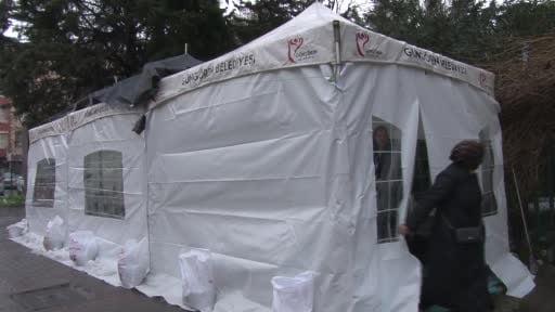 Atlas Çağlayan için taziye çadırı kuruldu