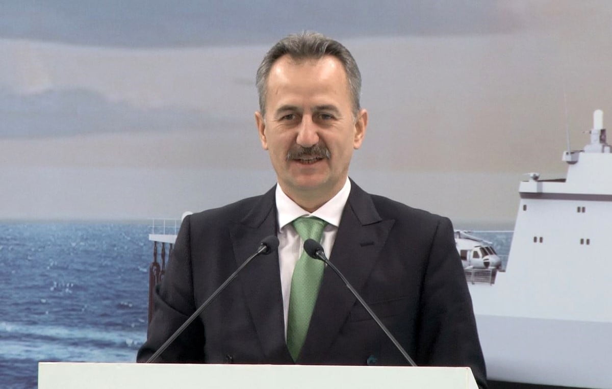 AVUNMA SANAYİİ BAŞKANI HALUK GÖRGÜN, PORTEKİZ DENİZ KUVVETLERİ İÇİN İNŞASINA BAŞLADIĞI DENİZDE...