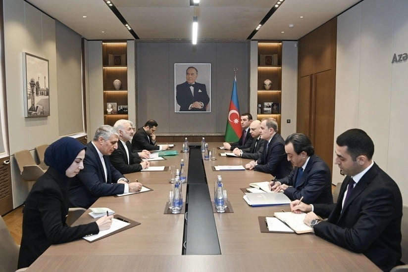 AZERBAYCAN DIŞİŞLERİ BAKANI CEYHUN BAYRAMOV İLE İRAN DIŞİŞLERİ BAKAN YARDIMCISI VAHİD CELALZADE...