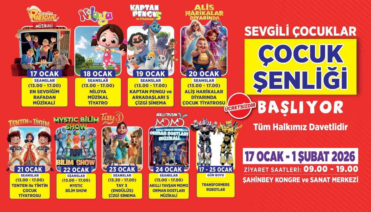 BAŞKAN TAHMAZOĞLU’NDAN ÇOCUK ŞENLİĞİNE DAVET