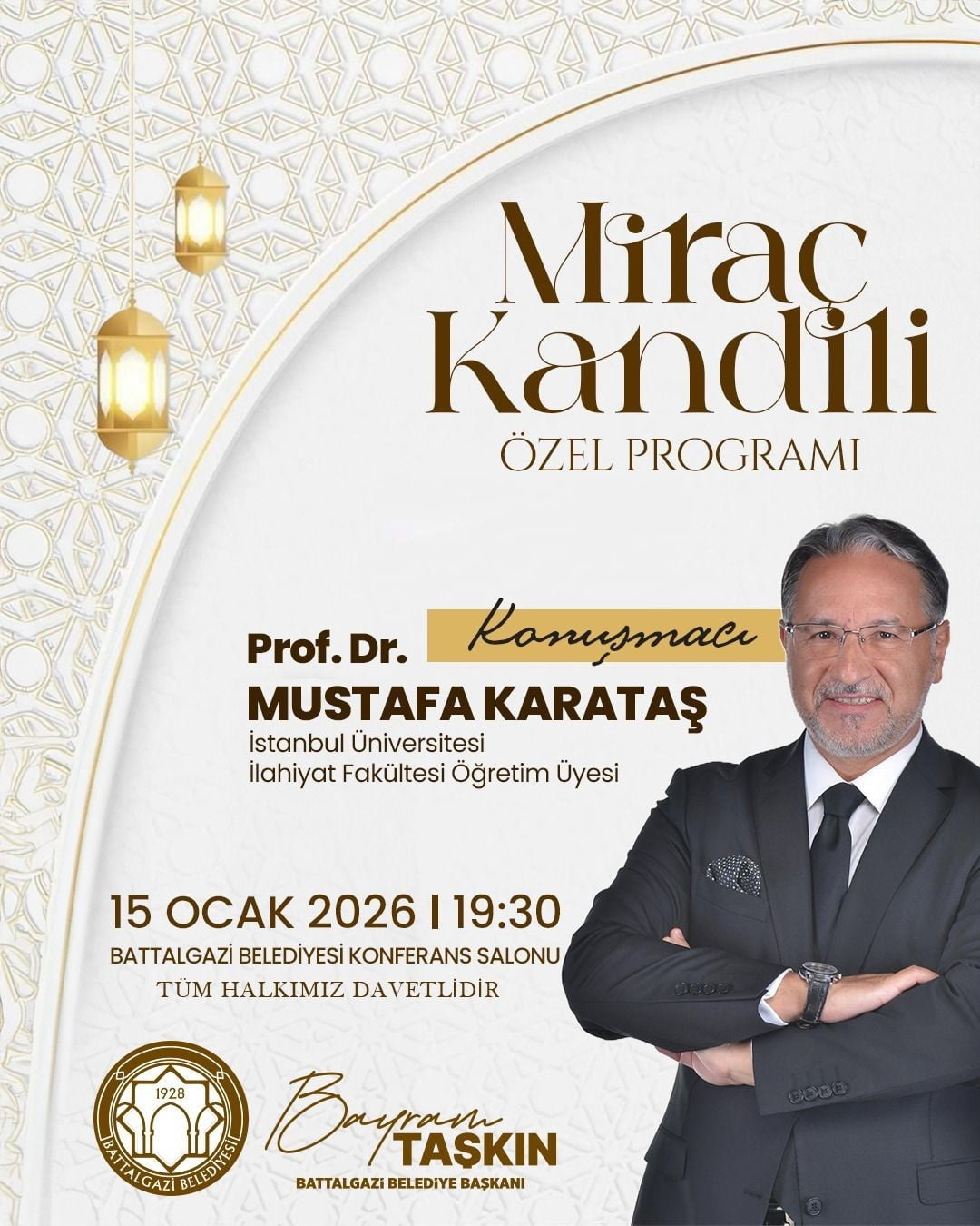 BATTALGAZİ'DE MİRAÇ KANDİLİ ÖZEL PROGRAMI