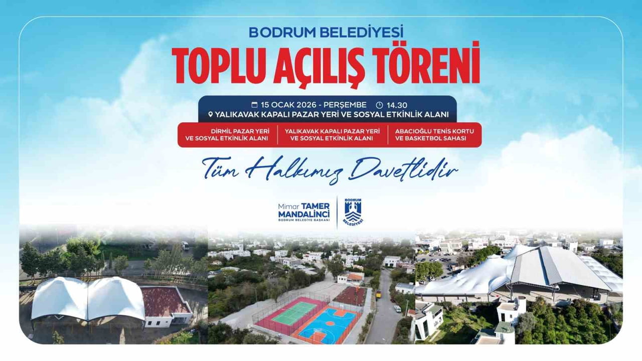 BODRUM BELEDİYESİNDEN TOPLU AÇILIŞ TÖRENİ