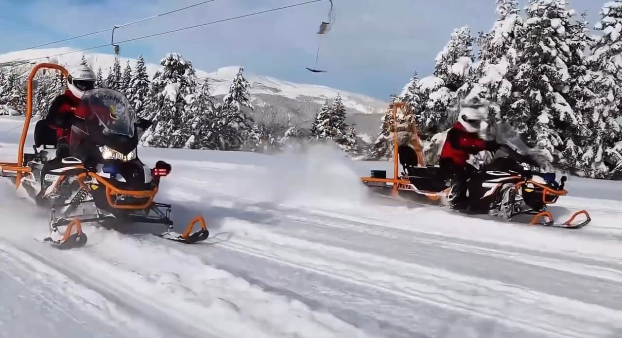 ÇANKIRI-KASTAMONU SINIRINDA YER ALAN ILGAZ DAĞI'NDAKİ KAYAK MERKEZLERİNDE NÖBET TUTAN JAK TİMLERİ...