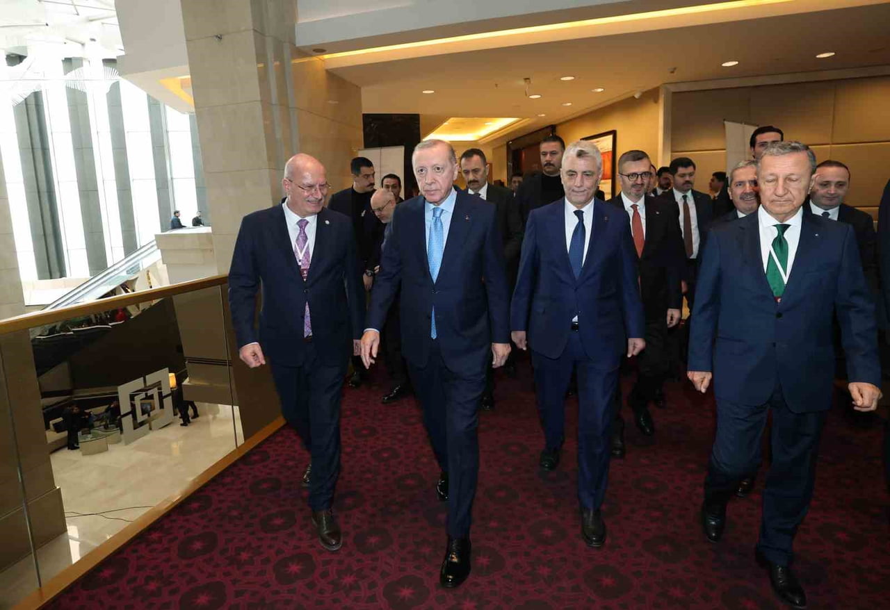 CUMHURBAŞKANI RECEP TAYYİP ERDOĞAN, TÜRKİYE MÜTEAHHİTLER BİRLİĞİNİN YURT DIŞI MÜTEAHHİTLİK...