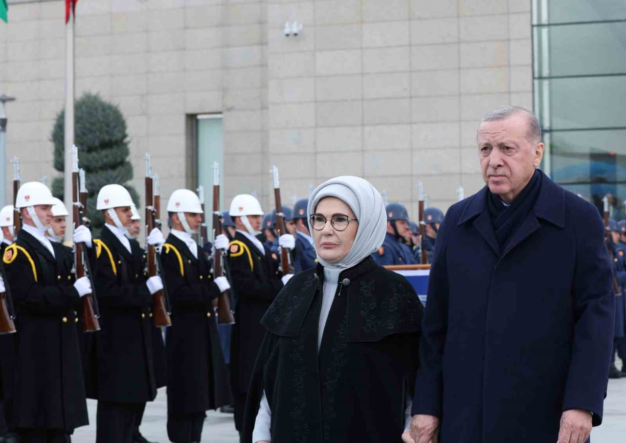 CUMHURBAŞKANI RECEP TAYYİP ERDOĞAN VE EŞİ EMİNE ERDOĞAN, ÖZBEKİSTAN CUMHURBAŞKANI ŞEVKET...