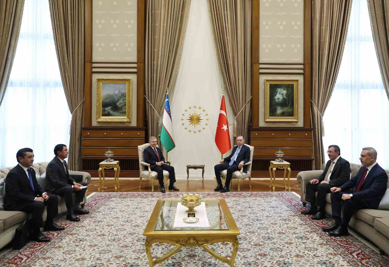 CUMHURBAŞKANI RECEP TAYYİP ERDOĞAN VE ÖZBEKİSTAN CUMHURBAŞKANI ŞEVKET MİRZİYOYEV CUMHURBAŞKANLIĞI...