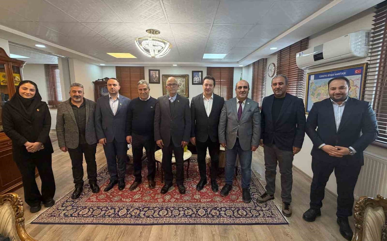 DOĞU ANADOLU GAZETECİLER CEMİYETİ YÖNETİMİ, İRAN İSLAM CUMHURİYETİ ERZURUM BAŞKONSOLOSU  ALİBEMAN...