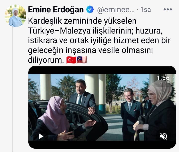 EMİNE ERDOĞAN, MALEZYA BAŞBAKANI ENVER İBRAHİM'İN EŞİ DR. WAN AZİZAH İSMAİL İLE CUMHURBAŞKANLIĞI...