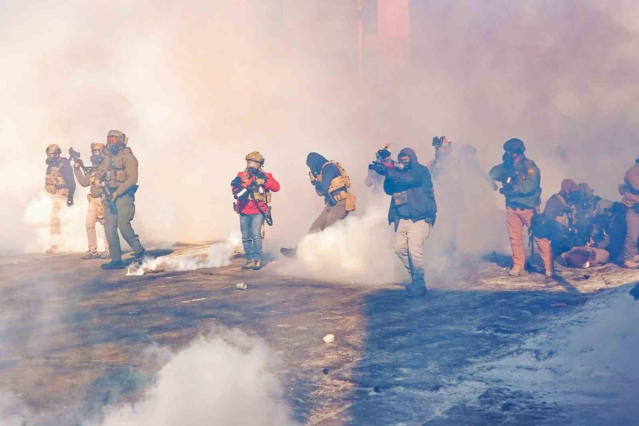 EPA - MİNNESOTA (İHA) - ABD'NİN MİNNESOTA EYALETİNDEKİ MİNNEAPOLİS KENTİNDE GÖÇMENLİK VE GÜMRÜK...