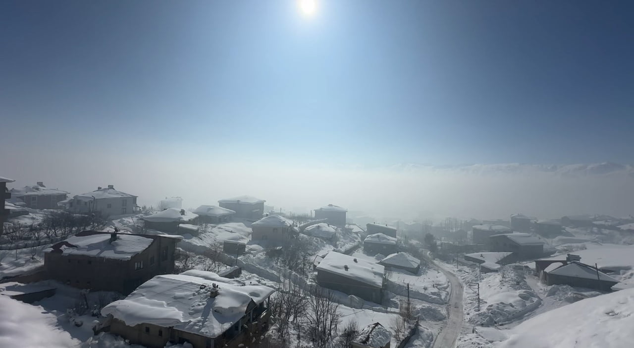 HAKKARİ’NİN YÜKSEKOVA İLÇESİNDE HAVA SICAKLIĞININ SIFIRIN ALTINDA 20 DERECEYE KADAR DÜŞMESİYLE...