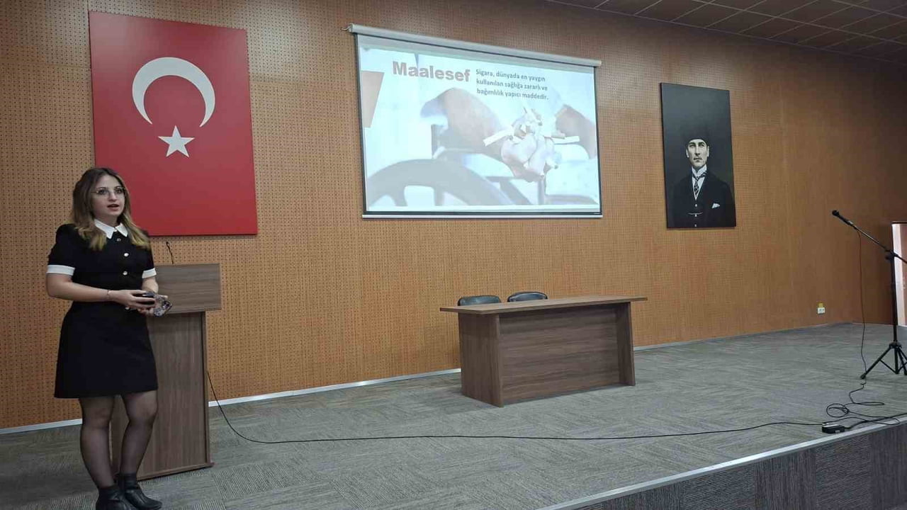 HİSARCIK’TA SİGARA VE UYUŞTURUCUYLA MÜCADELE EĞİTİMİ