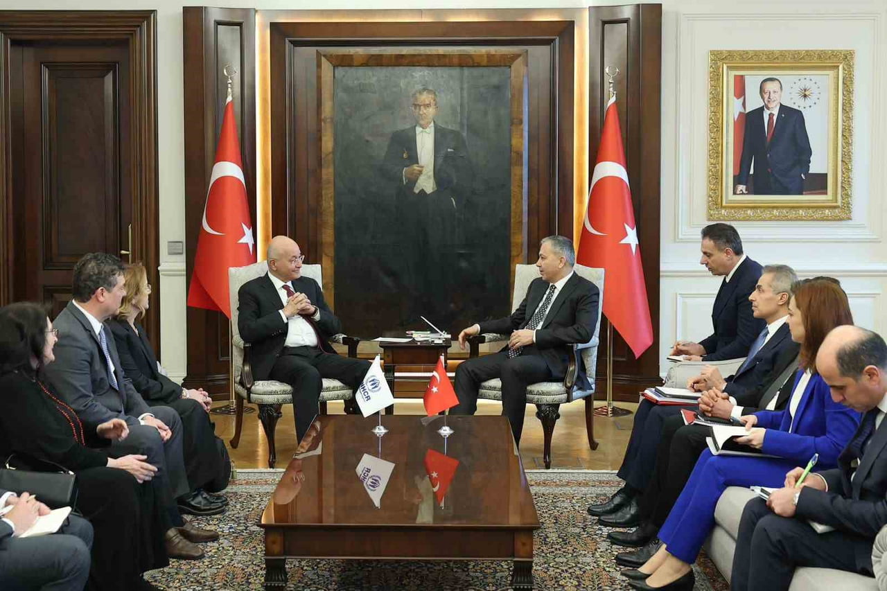 İÇİŞLERİ BAKANI ALİ YERLİKAYA, BİRLEŞMİŞ MİLLETLER (BM) MÜLTECİLER YÜKSEK KOMİSERİ BERHEM SALİH...