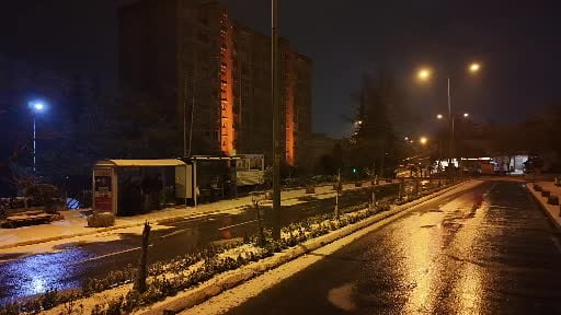 İstanbul’da yoğun kar yağışı böyle görüntülendi