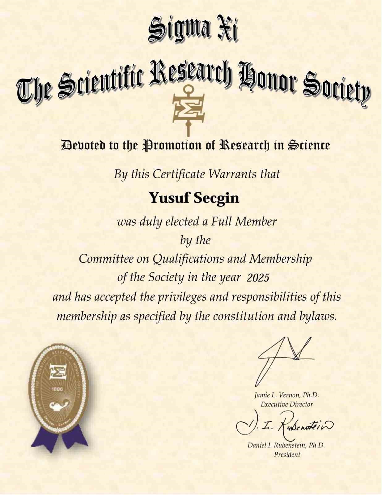 KARABÜK ÜNİVERSİTESİNDEN (KBÜ) DR. ÖĞR. ÜYESİ YUSUF SEÇGİN, DÜNYA BİLİM ÇEVRELERİNDE PRESTİJLİ...