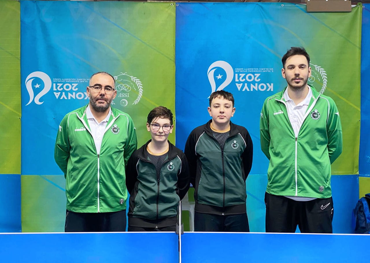 KARATAY BELEDİYESPOR KULÜBÜ MASA TENİSİ TAKIMI SPORCULARI MUHAMMED SAİD OĞUZ VE TAHİR EFE ŞAHİN...