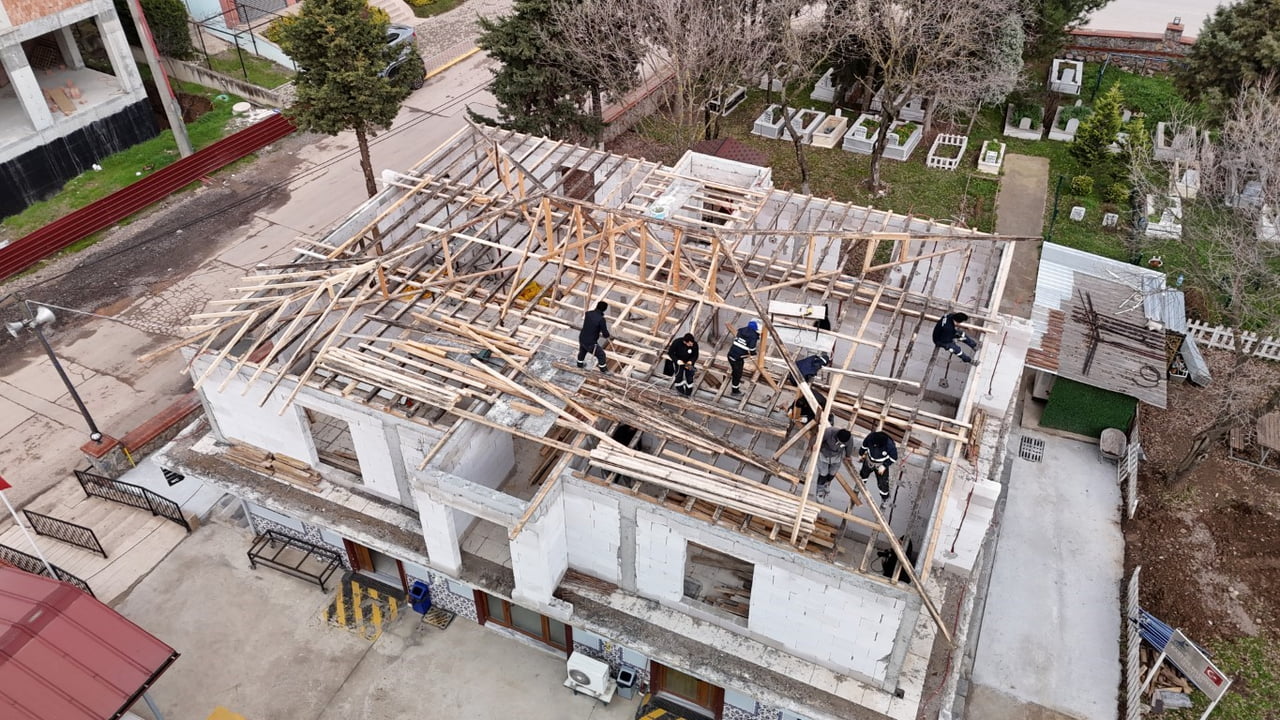 KARTEPE BELEDİYESİ, CENAZE HİZMETLERİ BİNASI'NDA YENİLEME VE GENİŞLETME ÇALIŞMASI...