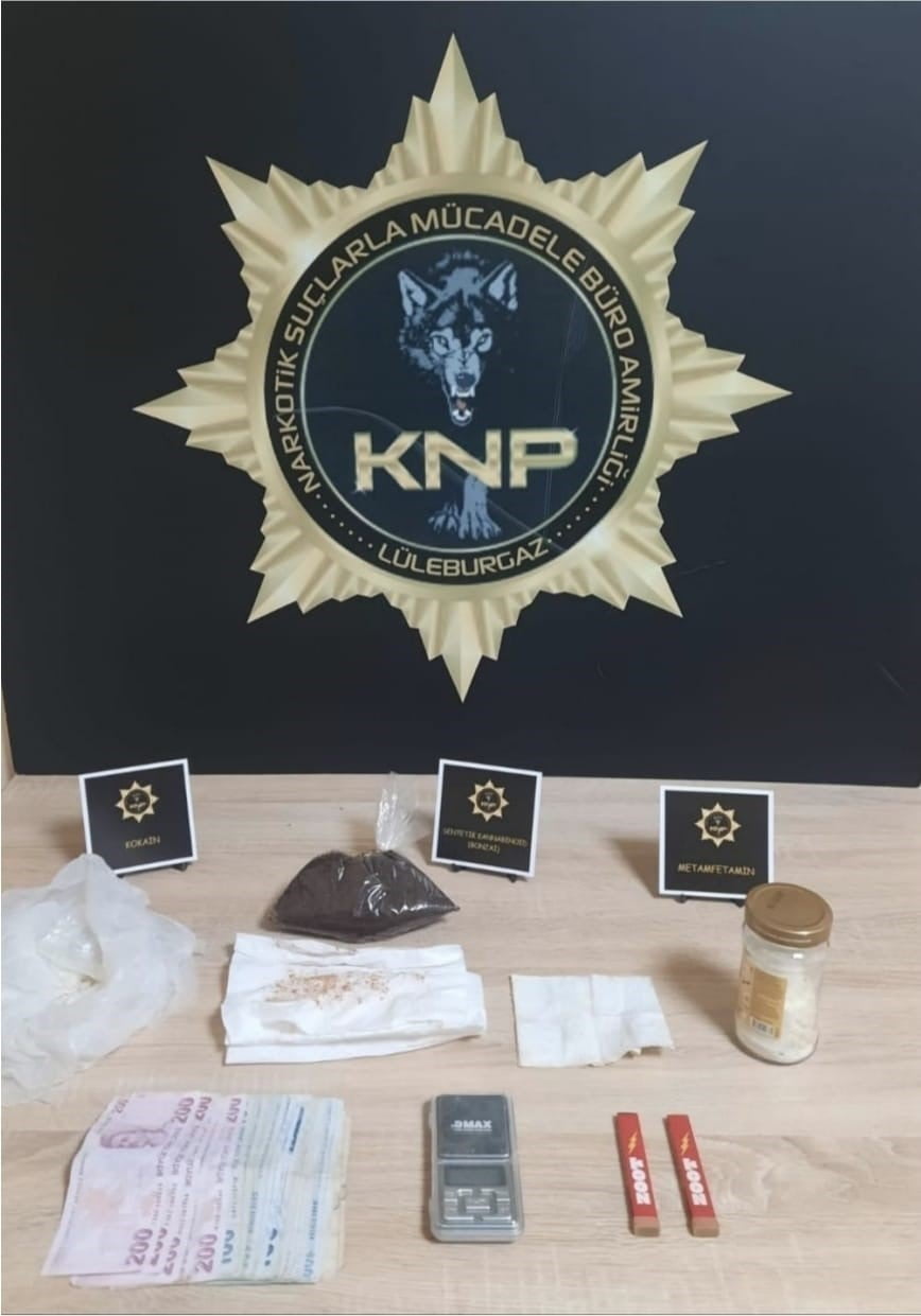 KIRKLARELİ’NDE UYUŞTURUCU OPERASYONU: 1 TUTUKLAMA