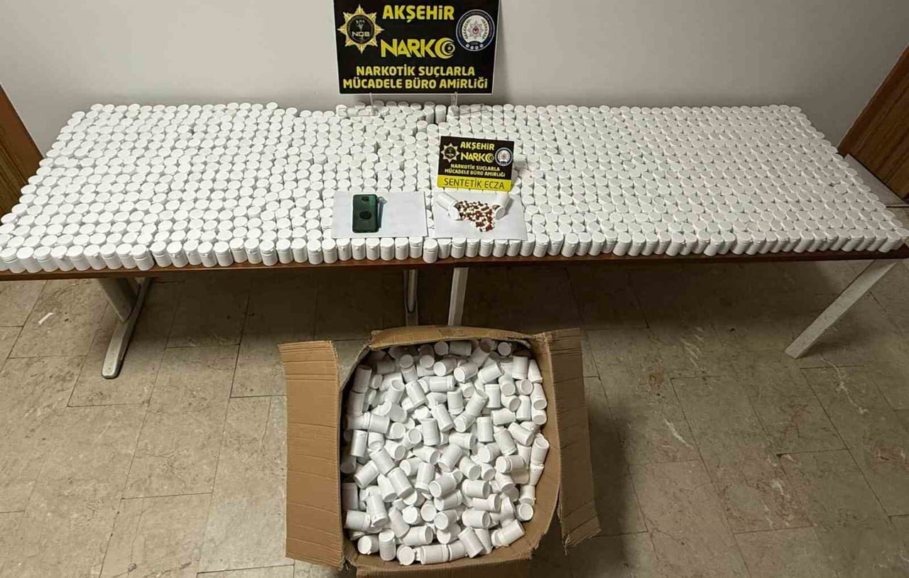 KONYA’NIN AKŞEHİR İLÇESİNDE, POLİS EKİPLERİNİN DÜZENLEDİĞİ OPERASYONDA PİYASA DEĞERİ 10 MİLYON...