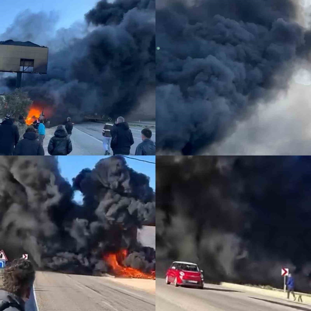 MERSİN’İN SİLİFKE İLÇESİNDEKİ OTO LASTİK DÜKKANINDA ÇIKAN YANGINDA LASTİKLER KÜLE DÖNDÜ, TAMİRHANE...