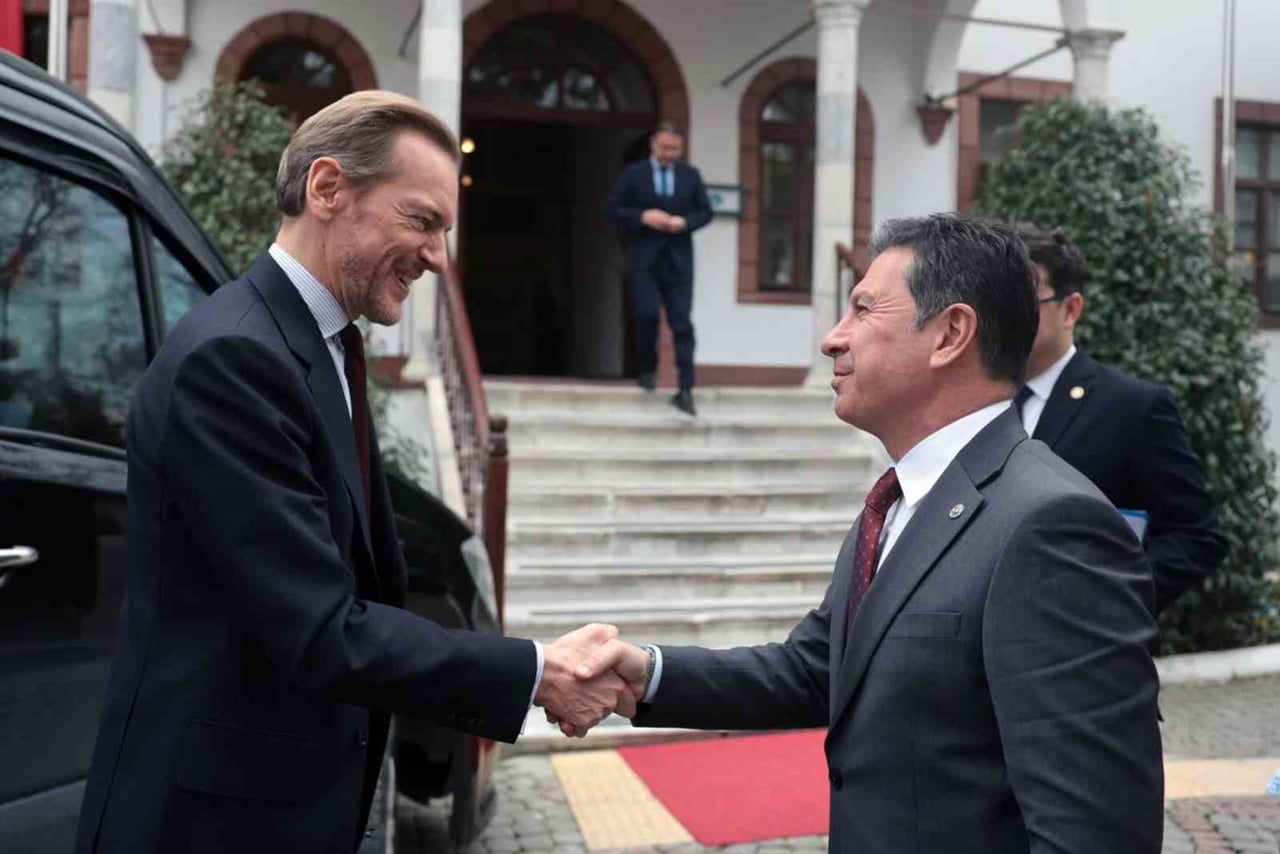 MUĞLA BÜYÜKŞEHİR BELEDİYE BAŞKANI AHMET ARAS, BELÇİKA KRALLIĞI ANKARA BÜYÜKELÇİSİ HENDRİK VAN DE...