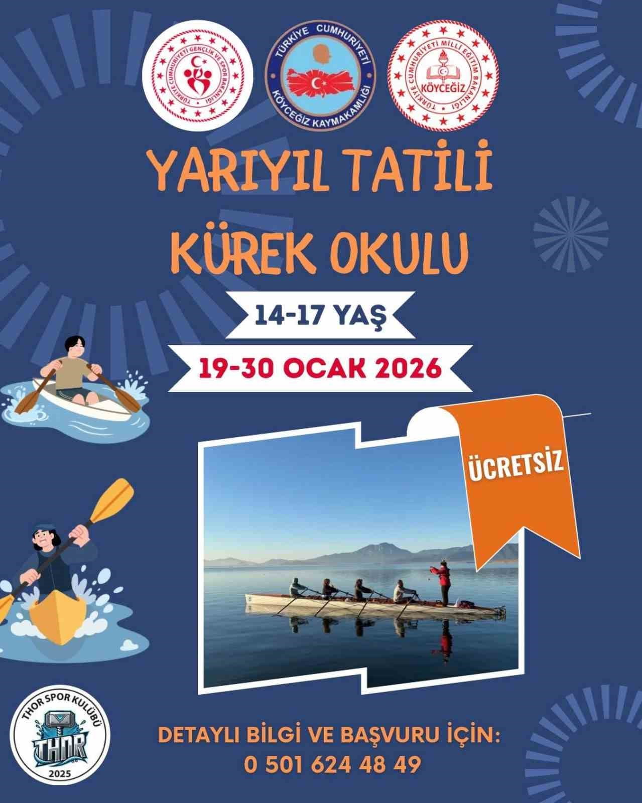 MUĞLA’NIN KÖYCEĞİZ İLÇESİNDE ÖĞRENCİLERİN YARIYIL TATİLİNİ SPORLA DEĞERLENDİRMESİ AMACIYLA YARIYIL...