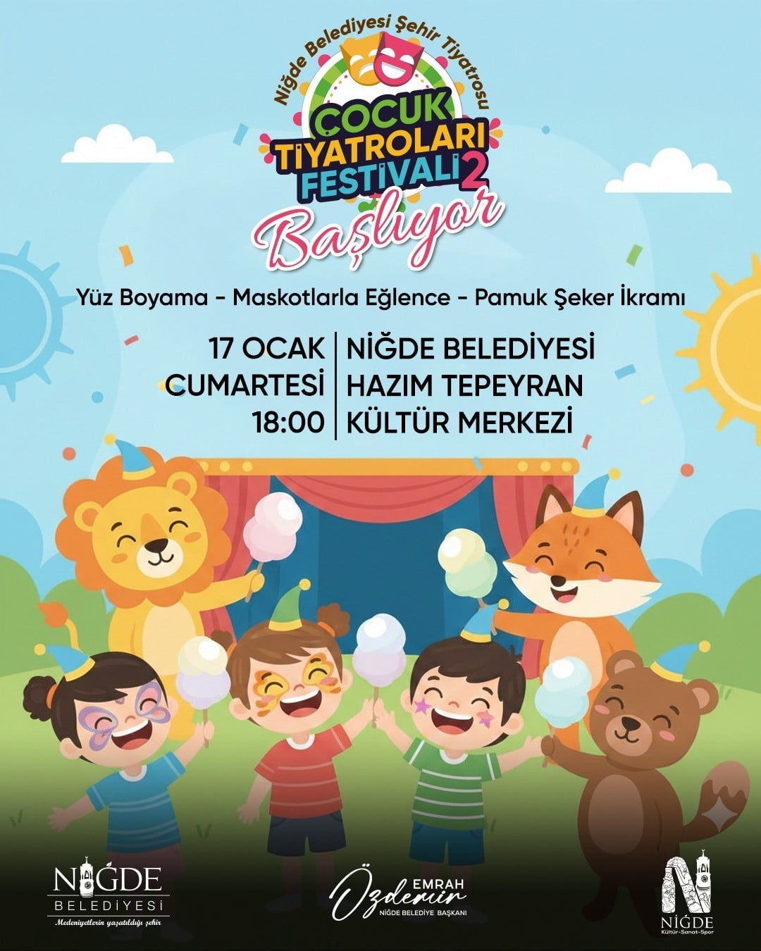 NİĞDE BELEDİYESİ, ÇOCUKLARIN YARIYIL TATİLİNİ DAHA KEYİFLİ VE VERİMLİ GEÇİRMELERİ İÇİN "2. ÇOCUK...