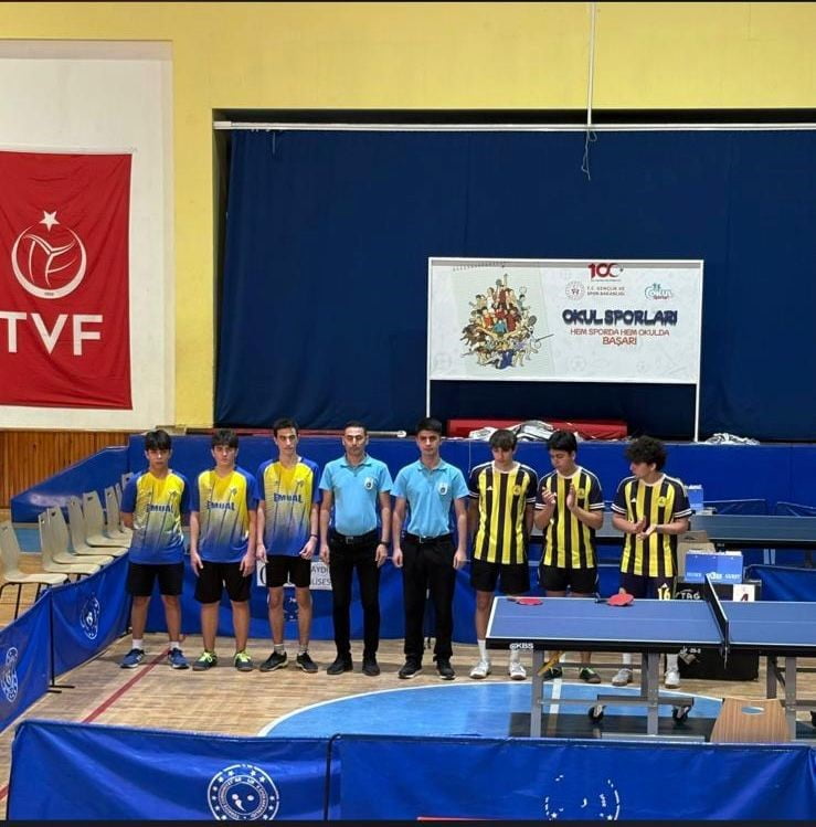 OKUL SPORLARI KAPSAMINDA DÜZENLENEN MASA TENİSİ İL MÜSABAKALARINDA AYDIN LİSESİ MASA TENİSİ...