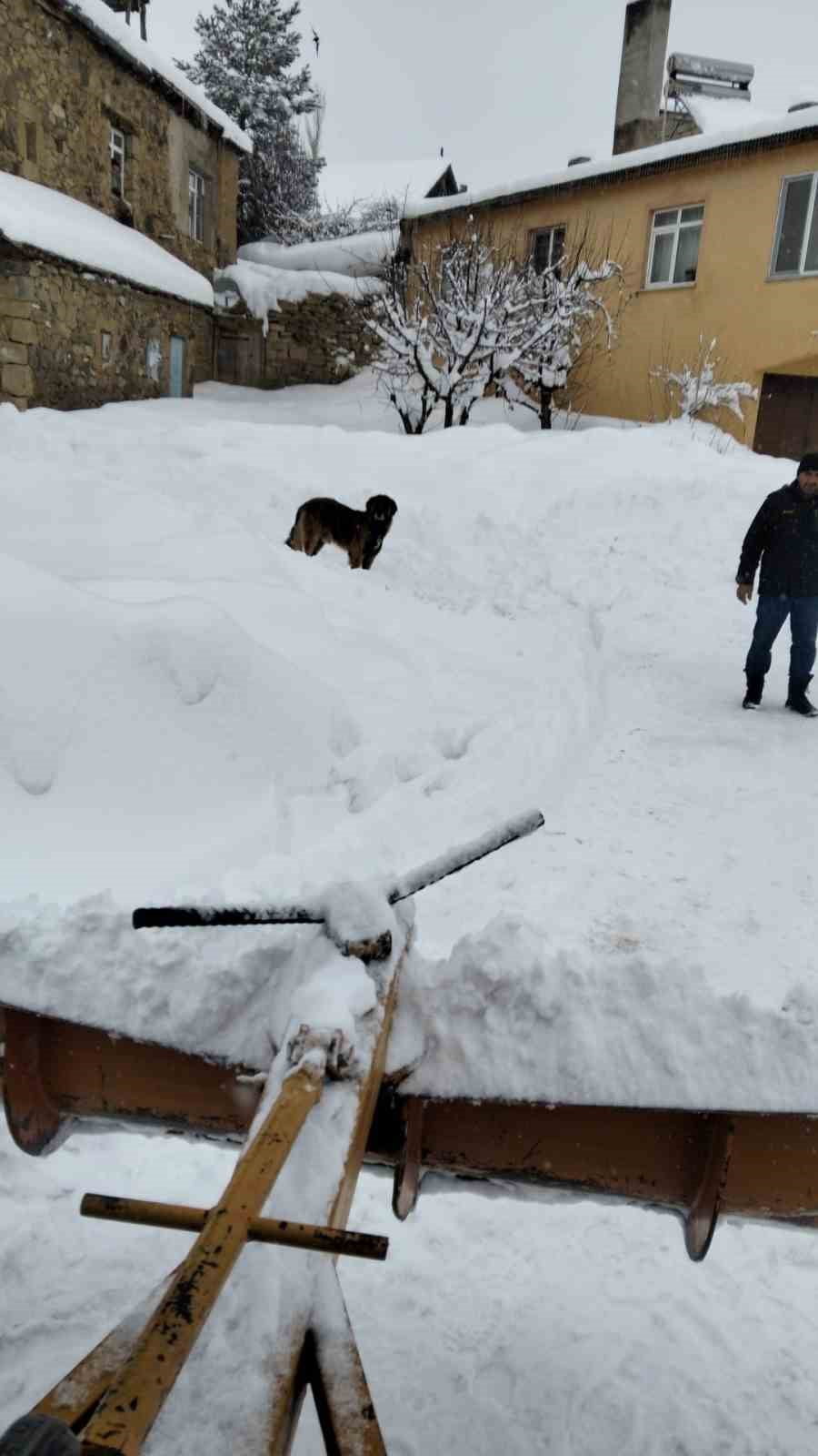 "HER ŞEY DEVLETTEN BEKLENMEZ" DİYEREK KÖY YOLLARINI KENDİ İMKANLARIYLA TEMİZLEDİLER