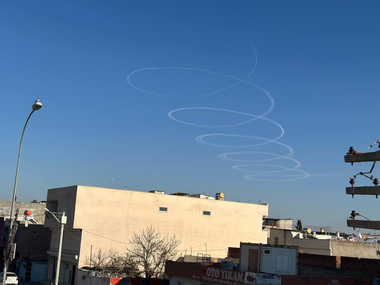 SURİYE SINIRINDA İLGİNÇ GÖRÜNTÜ