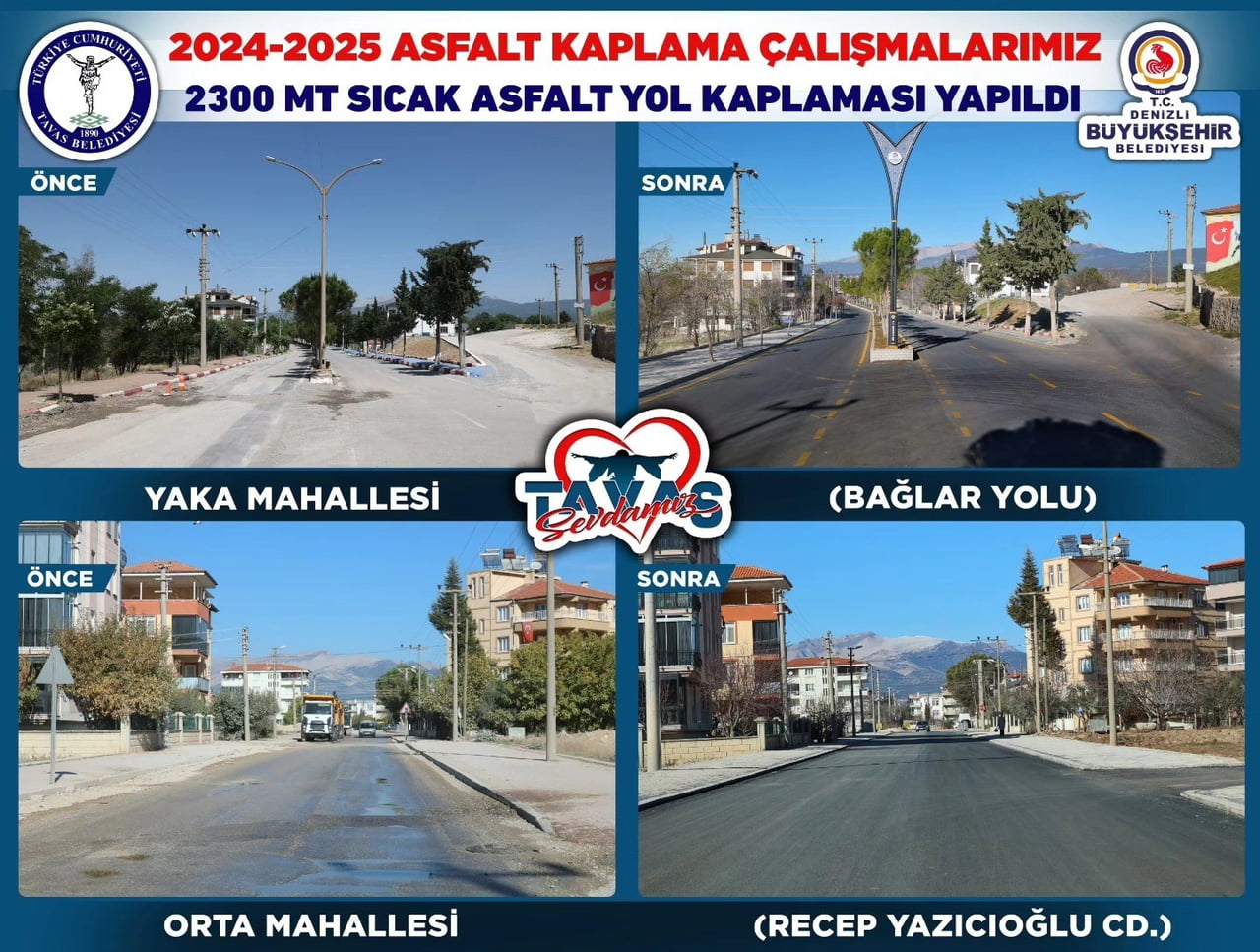 TAVAS BELEDİYESİ, VATANDAŞLARIN DAHA GÜVENLİ KONFORLU ULAŞIM SAĞLAMALARI AMACIYLA 2024 VE 2025...