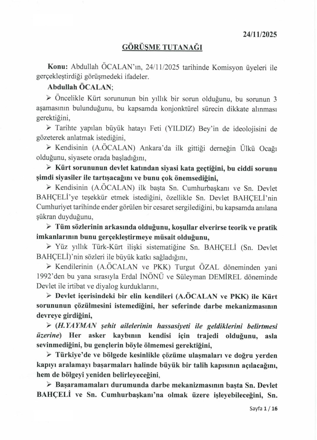 TBMM, ÜÇ MİLLETVEKİLİNİN TERÖR ÖRGÜTÜ PKK'NIN ELEBAŞI ABDULLAH ÖCALAN İLE İMRALI’DA YAPTIĞI...