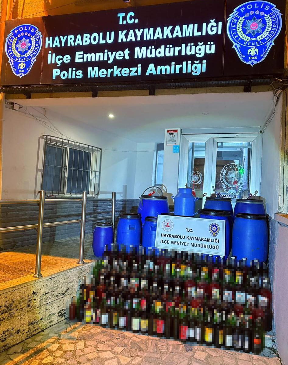 TEKİRDAĞ'IN HAYRABOLU İLÇESİNDE POLİS EKİPLERİNİN TİTİZ VE KARARLI ÇALIŞMALARI SONUCU ALDIKLARI...