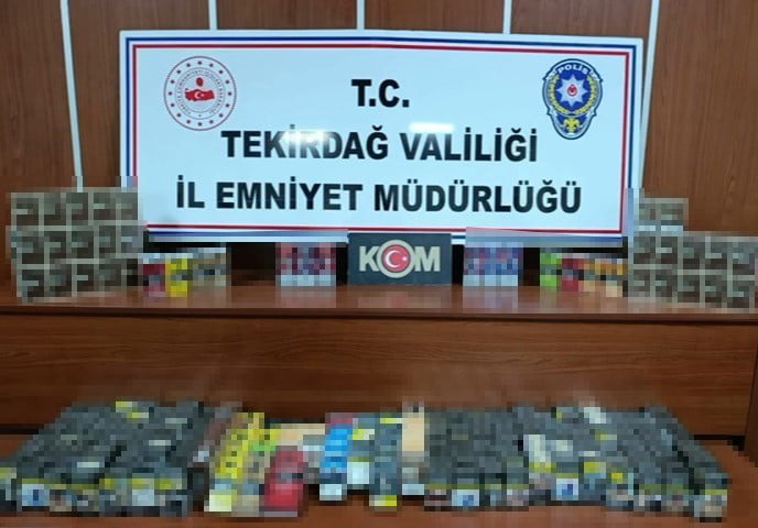 TEKİRDAĞ GENELİNDE KAÇAKÇILIK FAALİYETLERİNE YÖNELİK YÜRÜTÜLEN ÇALIŞMALARDA ÇOK SAYIDA KAÇAK ÜRÜN...