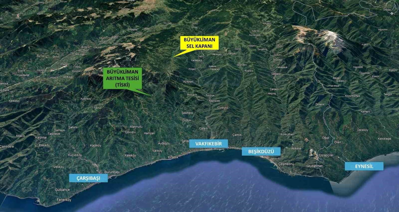 TRABZON'UN BÜYÜKLİMAN BÖLGESİNİN İÇME SUYU SORUNUNU KALICI OLARAK ÇÖZMESİ HEDEFLENEN BÜYÜKLİMAN...