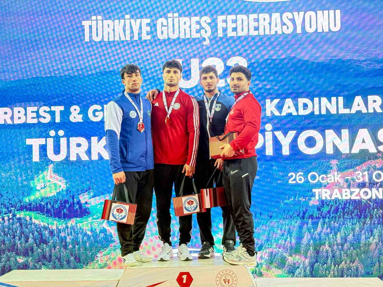 TRABZON ORTAHİSAR BEŞİRLİ SPOR SALONU’NDA DEVAM EDEN U23 GREKOROMEN GÜREŞ TÜRKİYE ŞAMPİYONASI’NDA...