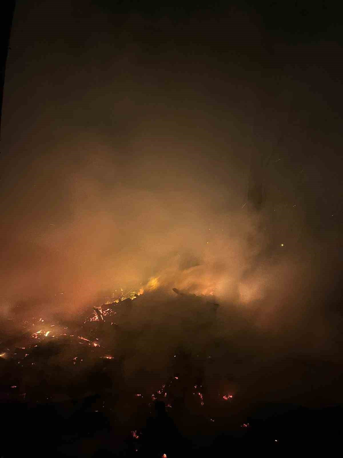 ZONGULDAK'IN ÇAYCUMA İLÇESİNE BAĞLI FİLYOS BELDESİNDE AĞAÇLIK ALANDA ÇIKAN YANGIN ÇIKTI. ÇIKAN...